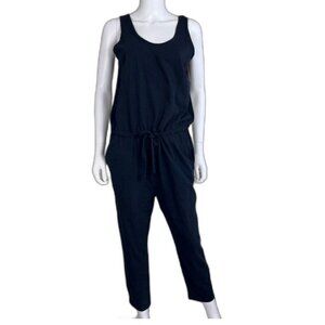 Frank & Eileen Women's medium Black Tee Lab Heritage Jersey Tank Jumpsuit Cotton